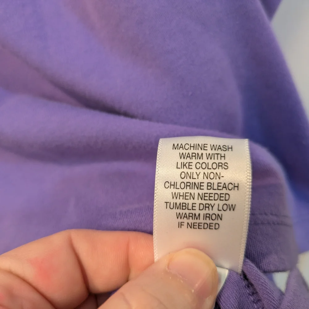 🔴 croft & barrow Lavender Short Sleeve Women's Tee - Picture 5 of 9